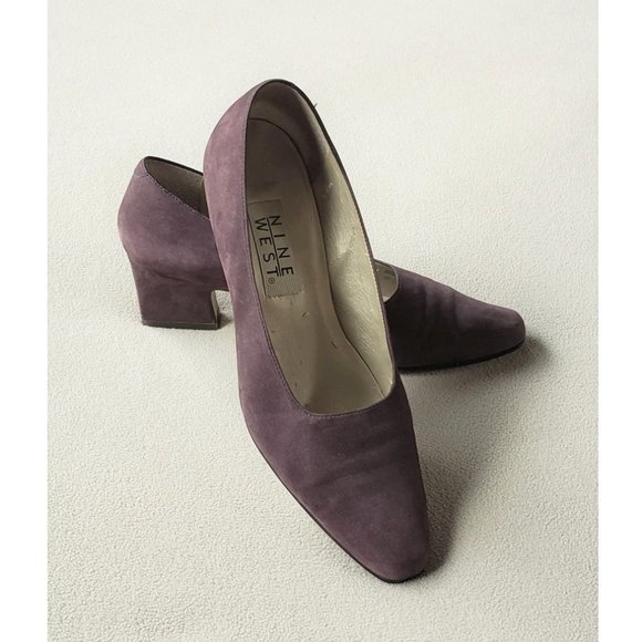 Nine West Suede Pumps, Dusky Purple - Picture 4 of 14